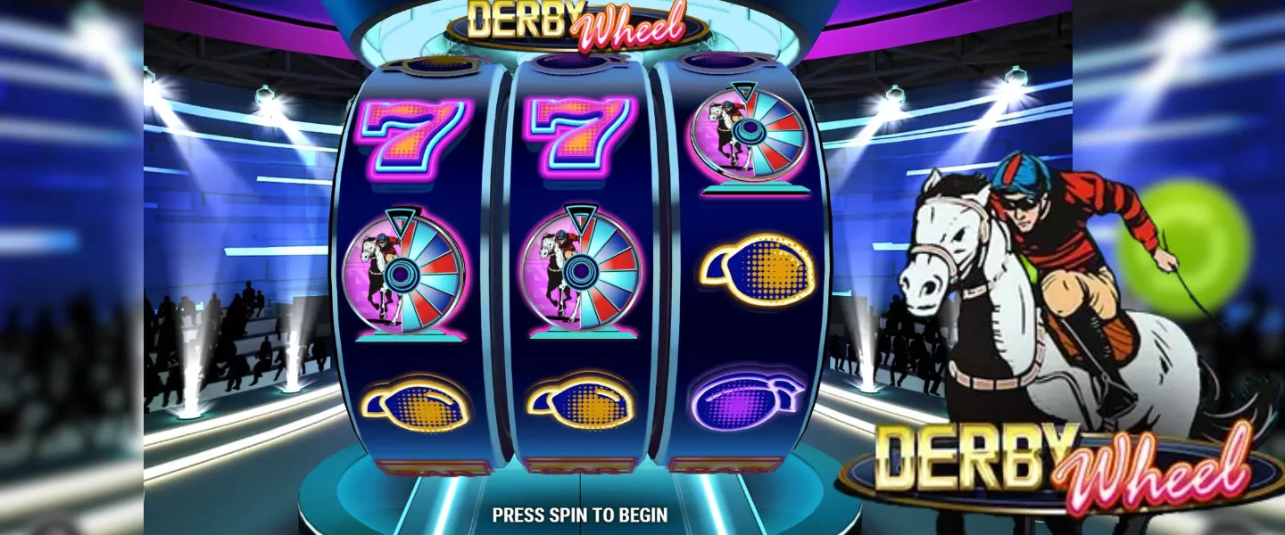Derby Wheel Slot Machine with Horse Racing Theme and Big Wheel Bonus for Canadian Players