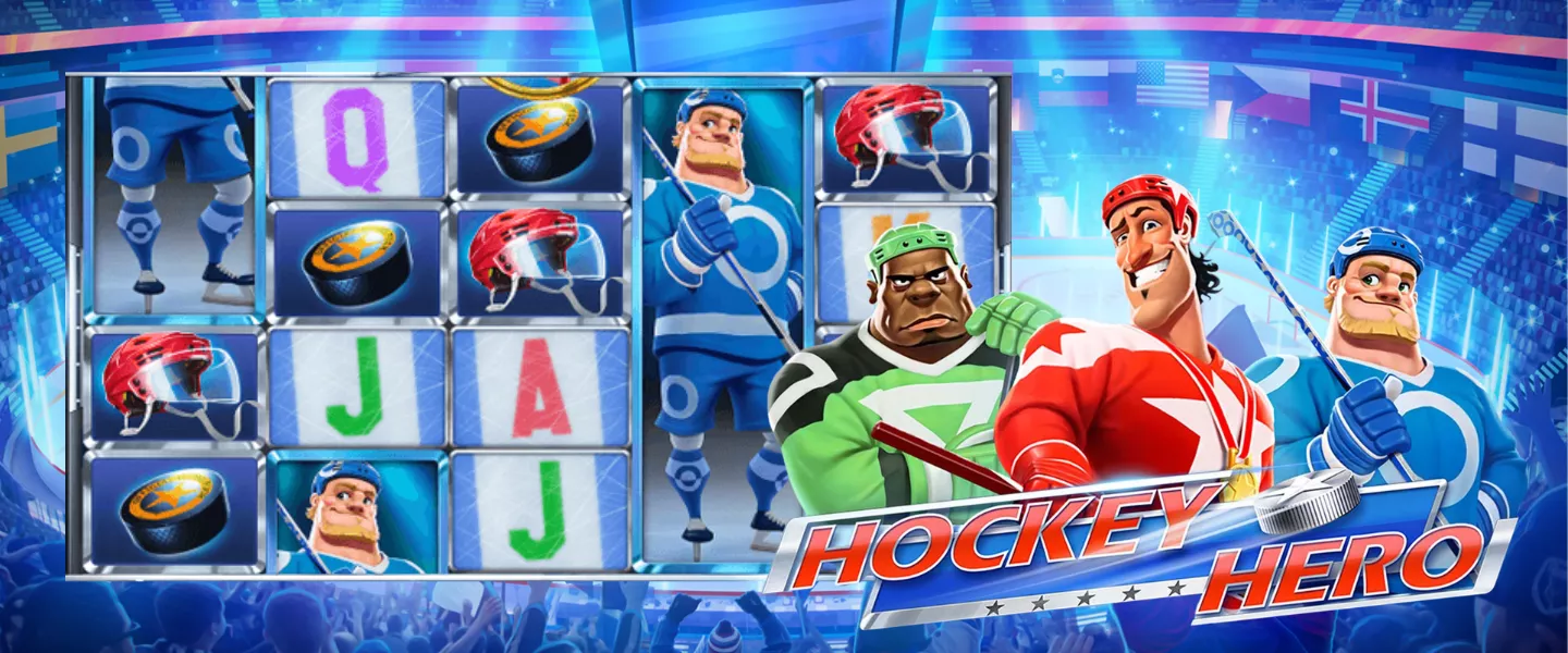 Hockey Hero Slot Machine with Hockey Theme and Puck Bonus for Canadian Players